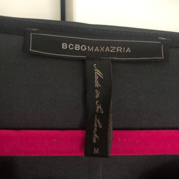 BCBG Leather Detail Top With Draping Detail Size M - Picture 3 of 4